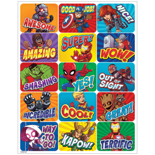 Eureka Marvel Super Hero Adventure Success Stickers, Pack Of 120 EU-657302
