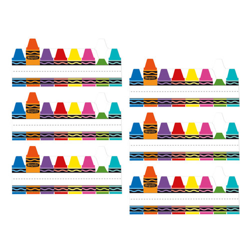 Eureka Crayola Tented Name Plate, 9-5/8" X 6-1/2", 36 Per Pack, 6 Packs EU-833193-6