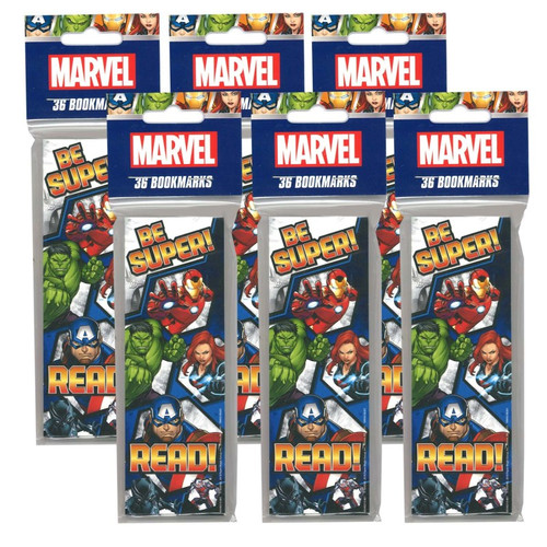 Eureka Marvel Bookmarks, 36 Per Pack, 6 Packs EU-834021-6