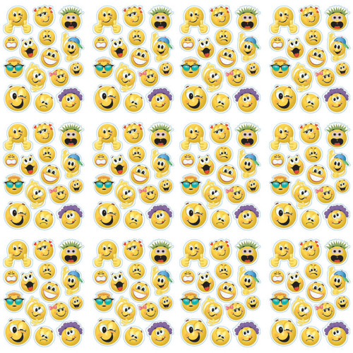 Eureka Emoticons Window Clings, 12 Sheets EU-836033-12