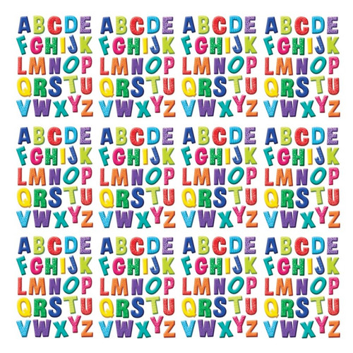 Eureka Color My World Alphabet Window Clings, 12 Sheets EU-836071-12