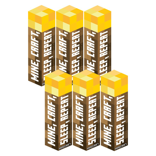 Eureka Minecraft Bookmark, 36 Per Pack, 6 Packs EU-843241-6