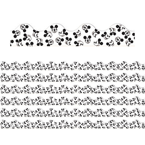 Eureka Mickey Mouse Throwback Tossed Mickeys Deco Trim, 37 Feet Per Pack, 6 Packs EU-845664-6