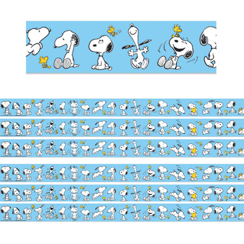 Eureka Snoopy Lineup Deco Trim, 37 Feet Per Pack, 6 Packs EU-845683-6