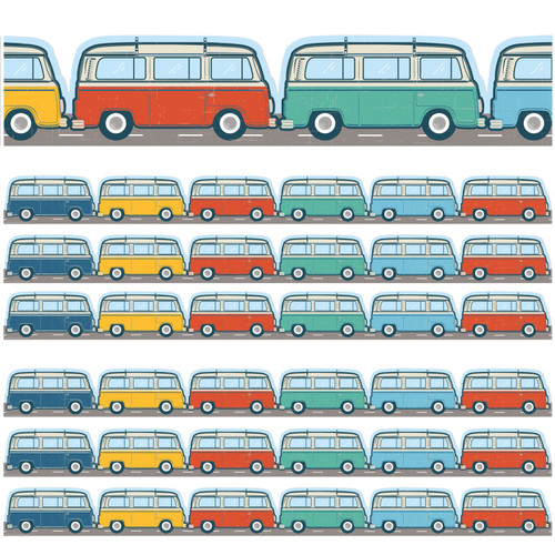 Eureka Adventurer Vanagons Extra Wide Deco Trim, 37 Feet Per Pack, 6 Packs EU-846329-6