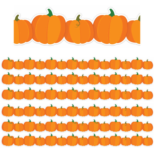 Eureka Pumpkins Extra Wide Deco Trim, 37 Feet Per Pack, 6 Packs EU-846349-6