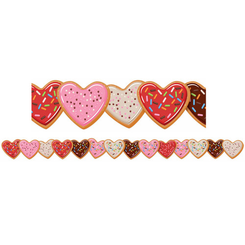 Eureka Heart Cookies Extra Wide Deco Trim, 37 Feet EU-846350