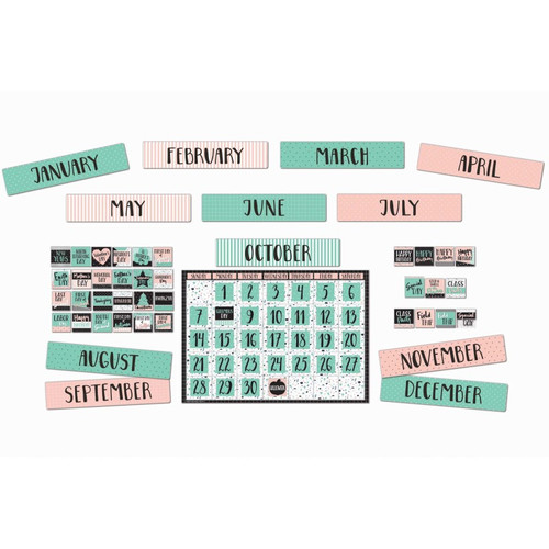 Eureka Simply Sassy Calendar Bulletin Board Set, 83 Pieces EU-847088