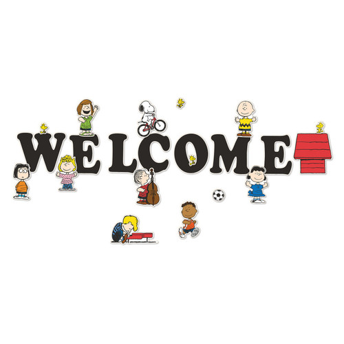 Eureka Peanuts Giant Welcome Bulletin Board Set, 22 Pieces EU-847842