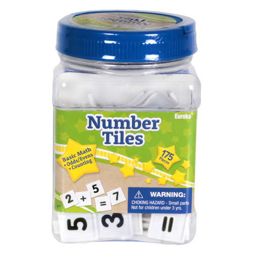 Eureka Tub Of Number Tiles Manipulatives EU-867430