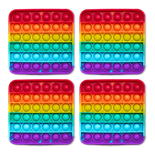 The Rainbow Pop It Mats, Pack Of 4 FDGRNBWMATS