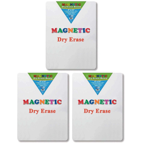 Flipside Magnetic Dry Erase Board, 9" X 12", Pack Of 3 FLP10025-3