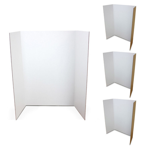 Flipside 1-Ply Project Board, 36" X 48", White, Pack Of 4 FLP18042