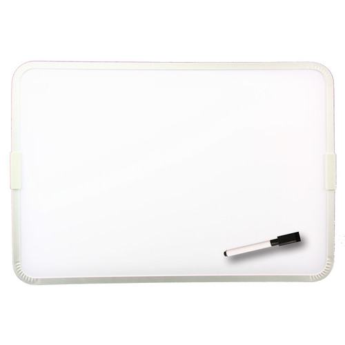 Flipside Two-Sided Aluminum Framed, Magnetic Dry Erase Board W/Pen, 9" X 12" FLP18732