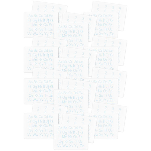 Flipside Two-Sided Dry Erase Learning Mat, 9" X 12", Letters & Numbers, Pack Of 24 FLP20124