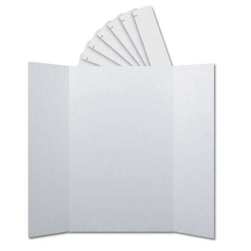Flipside Corrugated Project Boards & Headers Set, 36" X 48", White, 24 Sets FLP30242