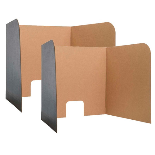Flipside Computer Lab Privacy Screens, Small, 22" X 22.5" X 20", 3 Per Packs, 2 Packs FLP61856-2