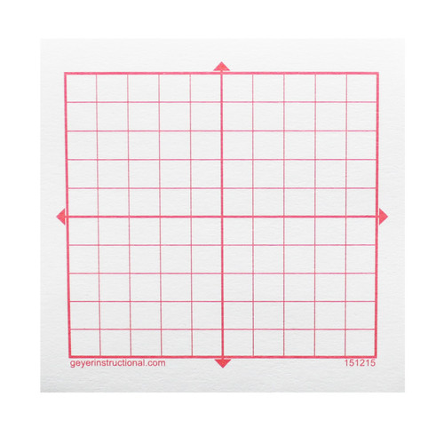 Geyer Graphing 3M Post-It Notes, Xy Axis, 10 X 10 Square Grid, 4 Pads GYR151215