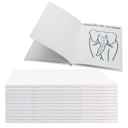 Hayes Hardcover Blank Book, 8-1/2" X 11" Portrait, Class Pack 12 H-BK112