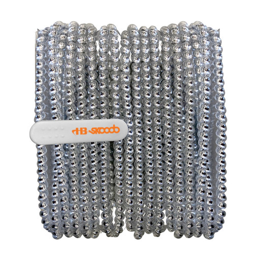 Hamiltonbuhl Skooob Tangle Free Earbud Covers - Rich Silver HECSKBSLV