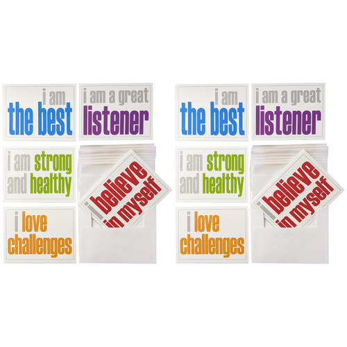 Inspired Note Cards With Envelope, Positivity Booster Set, 10 Per Set, 2 Sets ISM52355NC-2