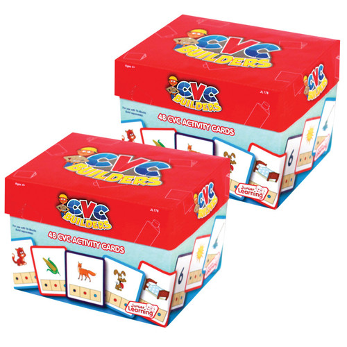 Junior Cvc Builders Activity Cards, 48 Per Set, 2 Sets JRL178-2