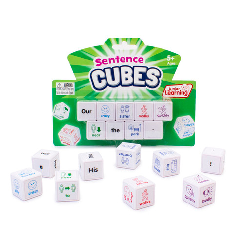 Junior Sentences Cubes, Set Of 9 JRL644