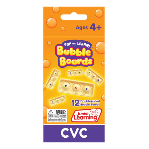 Junior Cvc Pop And Learn Bubble Boards JRL682