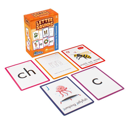 Junior Rainbow Phonics Letter Sound Cards, Graphene To Phoneme JRLRP104