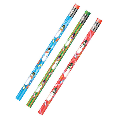 Moon Holiday Snowmen Assorted Pencils, Pack Of 12 JRM52071B