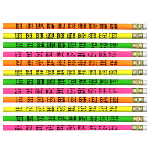 Moon Pencils Multiplication, 12 Per Pack, 12 Packs JRM7843B-12
