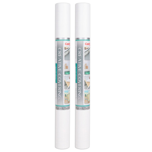 Con-Tact Creative Covering Adhesive Covering, White, 18" X 16 Ft, Pack Of 2 KIT16FC9A95206-2