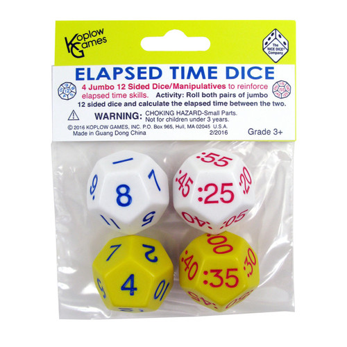 Koplow Elapsed Time Dice, 2 Pair KOP18848
