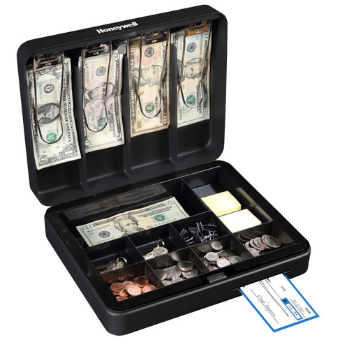 Honeywell Steel Cash Box, Deluxe LHL6113