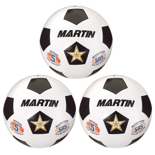 Martin Soccer Ball, Size 5, Pack Of 3 MASSR5W-3