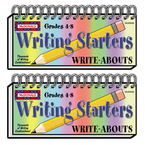 Mcdonald Writing Starters Write-Abouts, Grade 4-8, Pack Of 2 MC-W2025-2