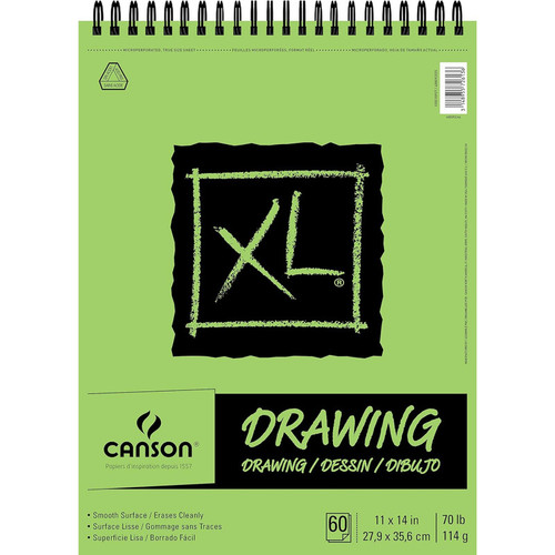 Canson Xl Series Drawing Pad, Top Wire Binding, 60 Sheet, 11X14 Inch, 1 Count MCXC100510937