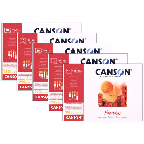 Canson Artist Series Canva Canvas Board, 16X20 Inch, Pack Of 5 MCXC100516097-5