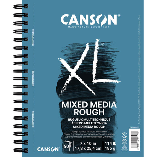 Canson Xl Series Mixed Media Pad, Side Wire Binding, 50 Sheet, 7X10 Inch, 1 Count MCXC40006837206