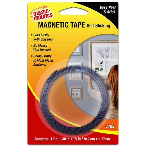 Magic-Mounts Magnetic Tape, 1/2" X 30" Roll MIL3762