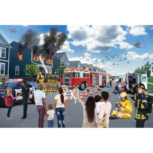 Mojo First Respondents To The Recue Floor Puzzle MJ-330016