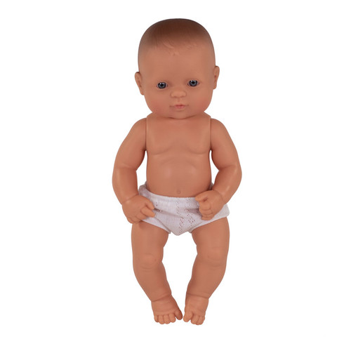 Miniland Anatomically Correct Newborn Doll, 12-5/8", Caucasian Boy MLE31031