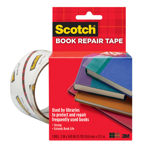 Scotch Book Tape, 2 In X 15 Yd Roll MMM8452