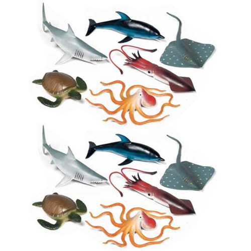 Get Ocean Animals Playset, 6 Per Set, 2 Sets MTB872-2