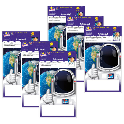 North Launch Into Learning Astronaut Meet Our Class Cards, 36 Per Pack, 6 Packs NST1514-6