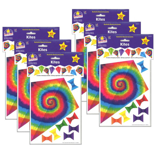 North Bulletin Board Accents, Kites - Soar To Your Potential, 40 Per Pack, 6 Packs NST3214-6