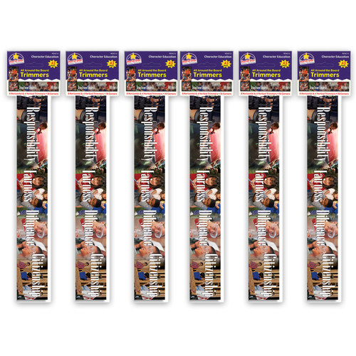 North All Around The Board Trimmers, Character Education, 43 Feet Per Pack, 6 Packs NST4212-6