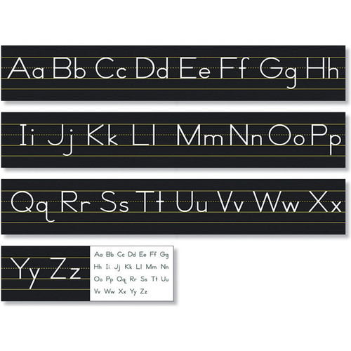 North Black Traditional Manuscript Alphabet Line NST9031
