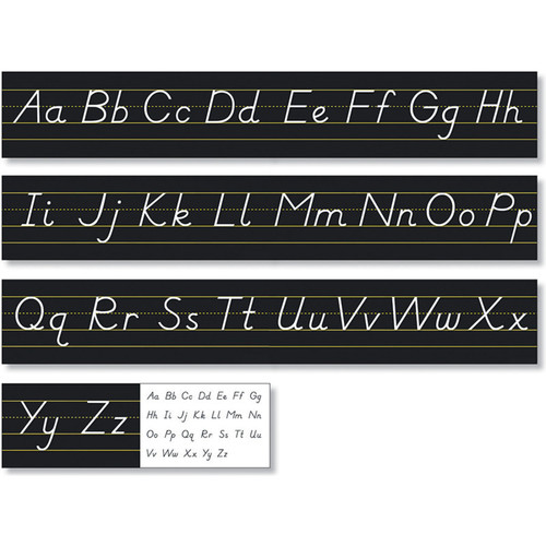 North Black Modern Manuscript Alphabet Line NST9032