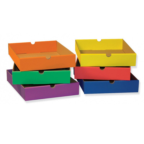Classroom Drawers For 6-Shelf Organizer, 6 Assorted Colors, 2-1/2"H X 10-1/4"W X 13-1/4"D, 6 Drawers PAC001313